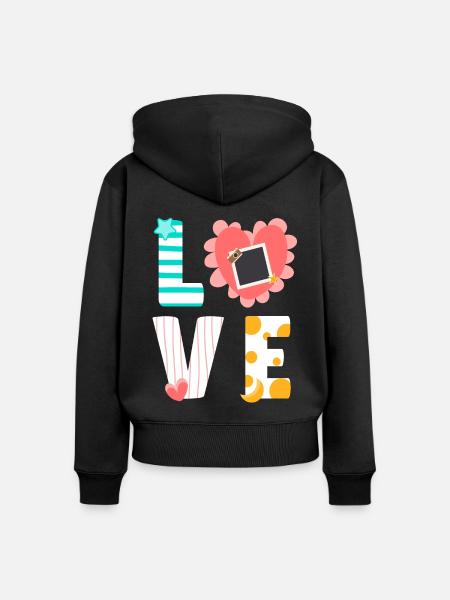 Scrapbooking Scrapbooker - Frauen Premium Bio Zip Hoodie - Schwarz