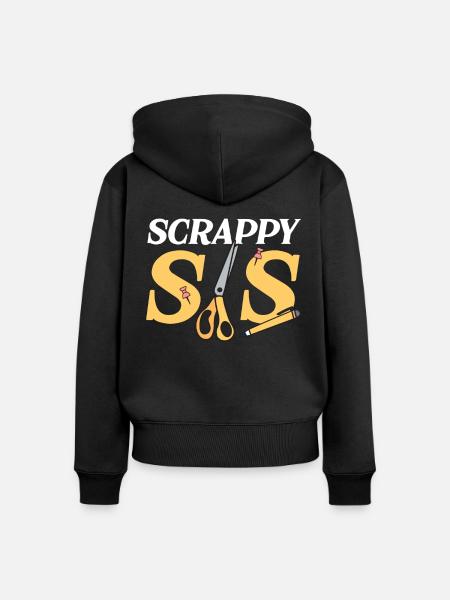 Scrapbooking Scrapbooker - Frauen Premium Bio Zip Hoodie - Schwarz