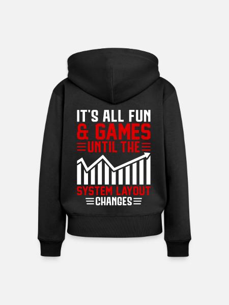 Lustiger Versicherungsmakler - Frauen Premium Bio Zip Hoodie - Schwarz