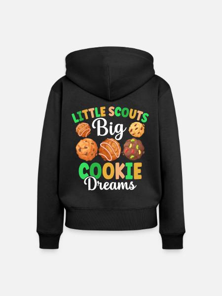 Pfadfinderkeks-Händler - Frauen Premium Bio Zip Hoodie - Schwarz