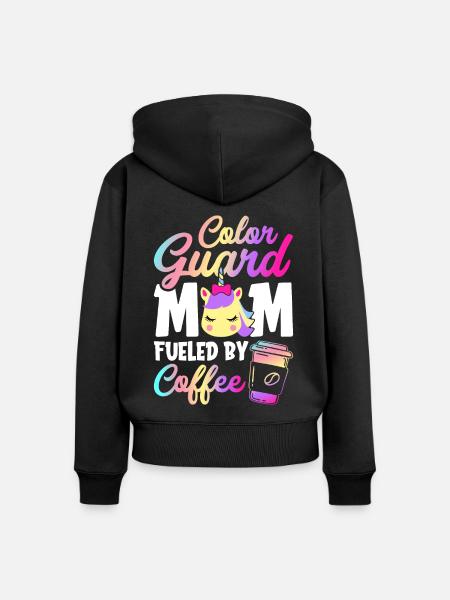 Weibliche Fahnenwache - Frauen Premium Bio Zip Hoodie - Schwarz