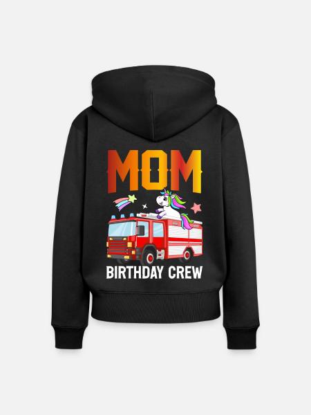 Feuerwehrmann Brandbekämpfung - Frauen Premium Bio Zip Hoodie - Schwarz