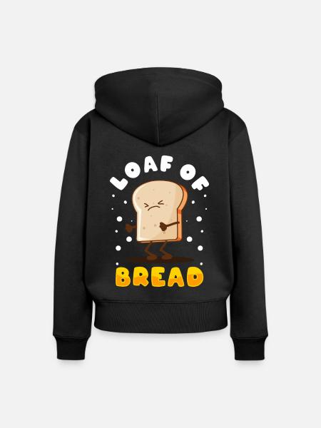 Brotbacken Brotbackautomat - Frauen Premium Bio Zip Hoodie - Schwarz