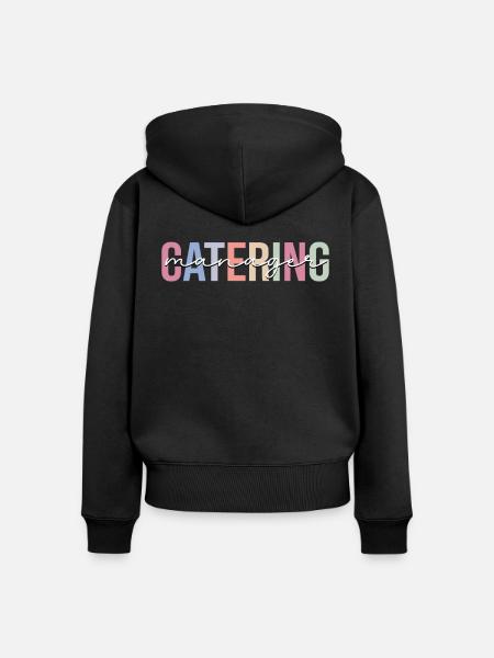 Catering Manager Catering Server - Frauen Premium Bio Zip Hoodie - Schwarz