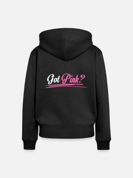 Bewusstsein für Brustkrebs - Frauen Premium Bio Zip Hoodie - Schwarz