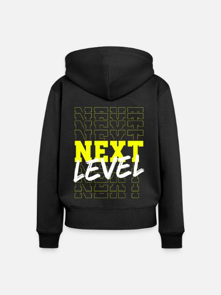 Nächste Stufe - Frauen Premium Bio Zip Hoodie - Schwarz