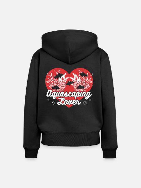 Aquascaping-Liebhaber - Frauen Premium Bio Zip Hoodie - Schwarz