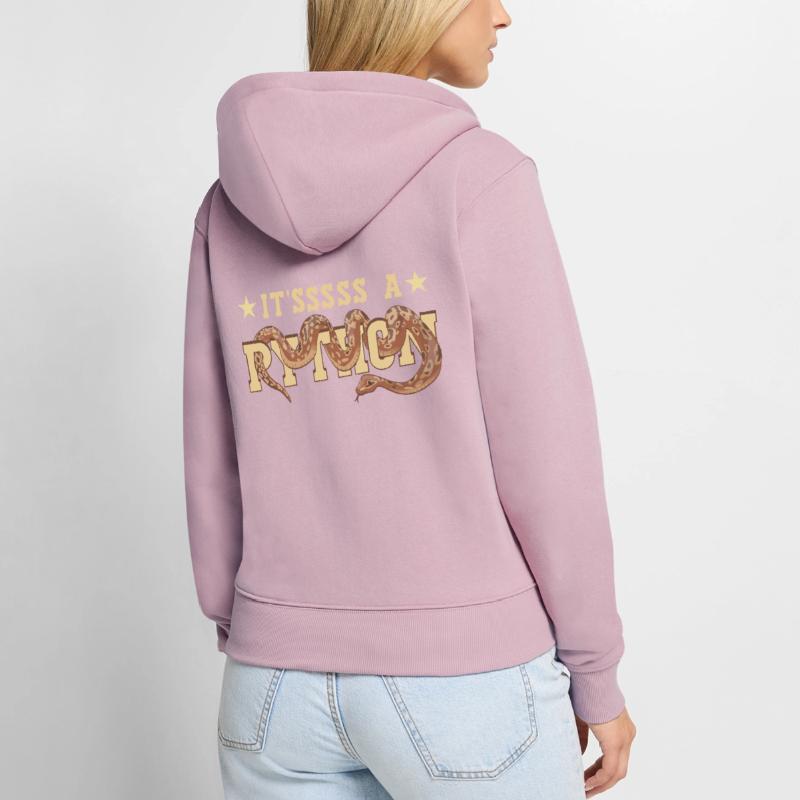 C’est un Python Sweat à capuche zippé Premium bio Femme