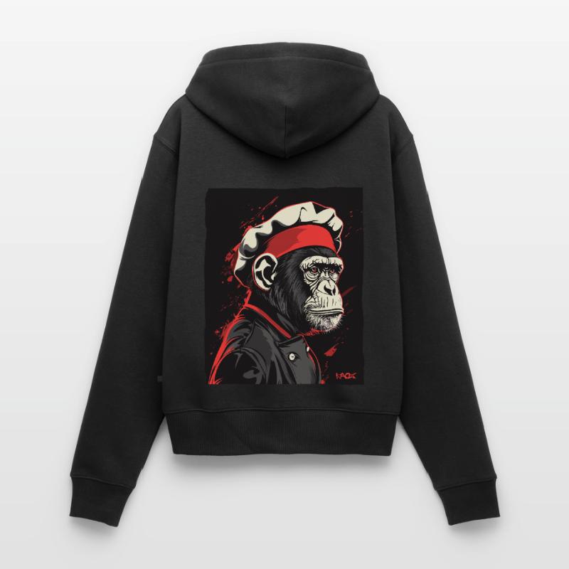 Monkey Chef and Monkey Chef Women's Premium Organic Zip Hoodie