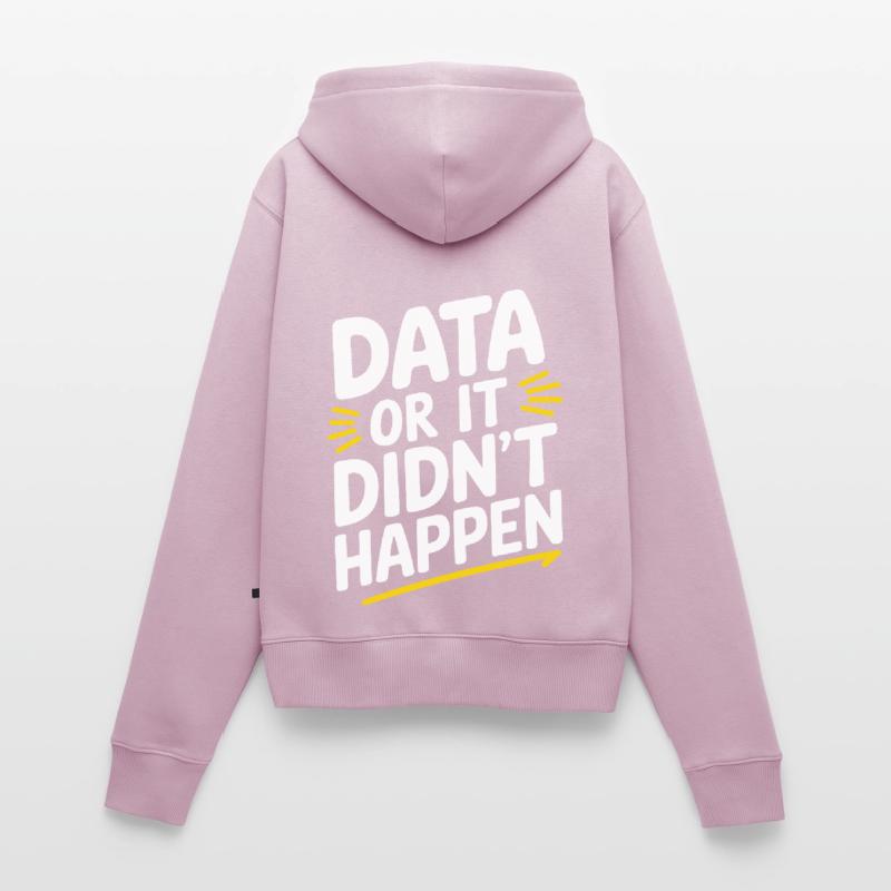 Data Analyst Data Scientist Data Engineer - Data Sweat à capuche zippé Premium bio Femme