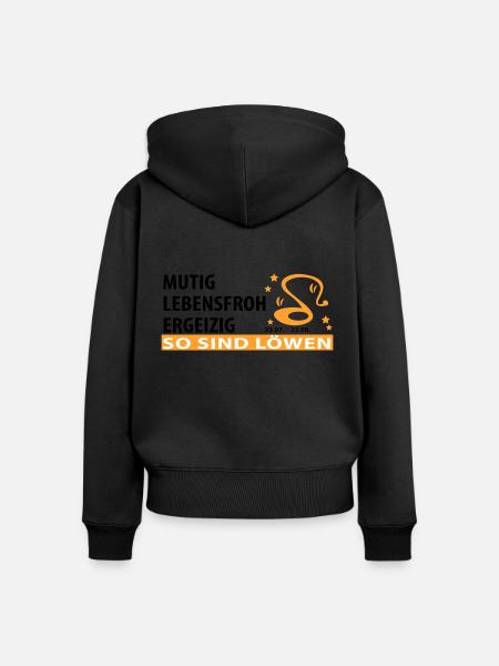 Sternzeichen Löwe - Eigenschaften - Frauen Premium Bio Zip Hoodie - 