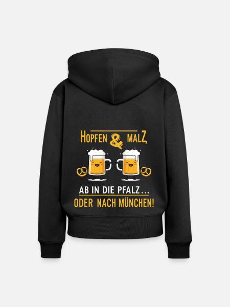 Bierfest - Frauen Premium Bio Zip Hoodie - Schwarz