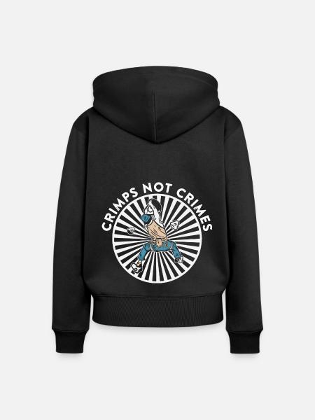 Klettern Bergsport Kletterer - Frauen Premium Bio Zip Hoodie - Schwarz