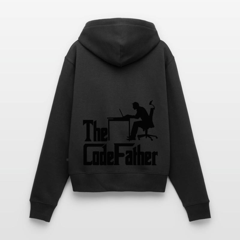 The Codefather Programmer Coder Developer Software Frauen Premium Bio Zip Hoodie