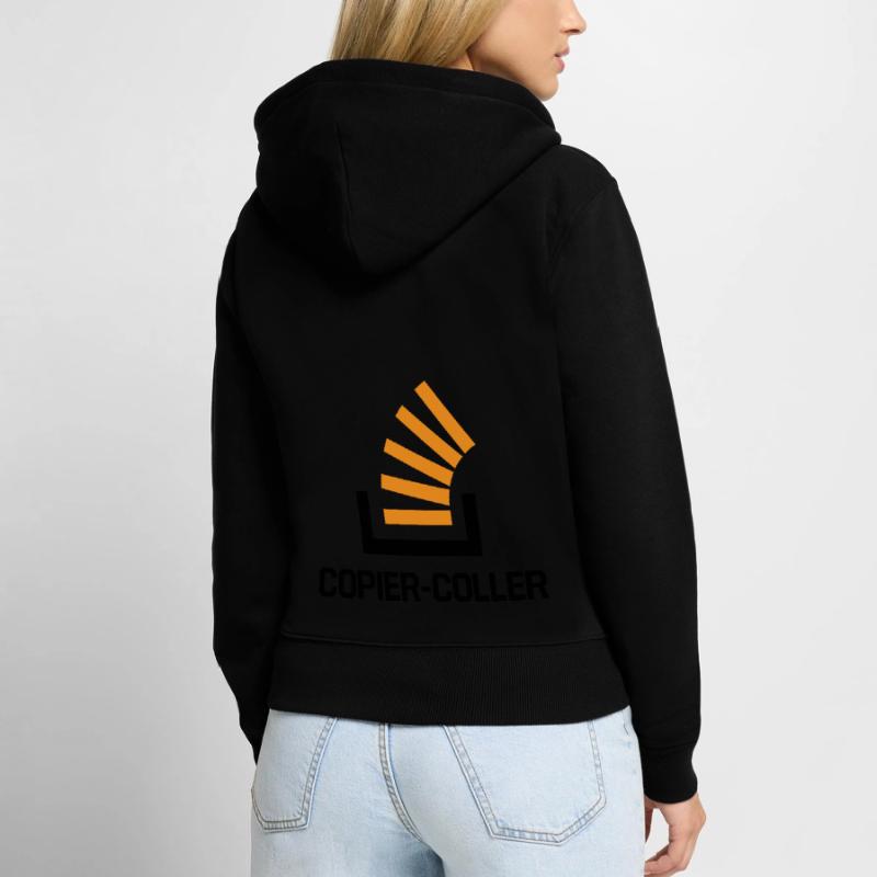 Copier Coller Programmer Software Developer Nerd G Frauen Premium Bio Zip Hoodie