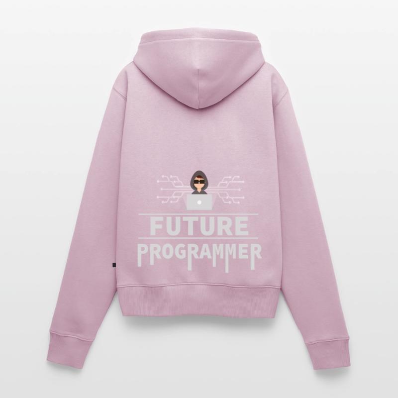 Programmierer Coder Software Entwickler Frauen Premium Bio Zip Hoodie