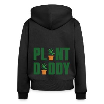 Plant Daddy Graphic Gardener Gardening Horticultur - Frauen Premium Bio Zip Hoodie - Schwarz - Hinten - Julia (174cm)