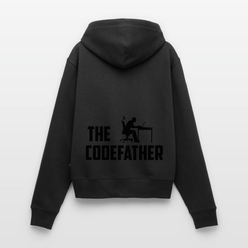 The Codefather Programmer Coder Developer Software Frauen Premium Bio Zip Hoodie