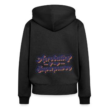 Acrobatics Is My Superpower Acrobat Gymnastics Gym - Frauen Premium Bio Zip Hoodie - Schwarz - Hinten - Julia (174cm)