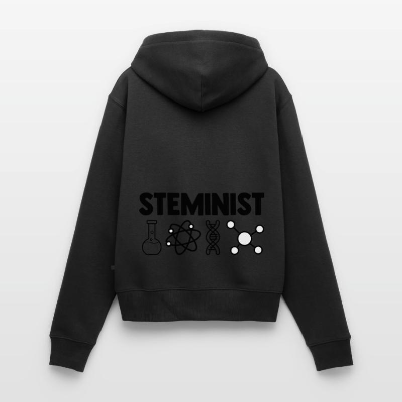 Steminist Software Developer Coder Nerd Conmputer Frauen Premium Bio Zip Hoodie