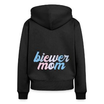 Biewer Yorkshire Terrier Dog Mix Mom - Women's Premium Organic Zip Hoodie - black - Back - Julia (174cm)