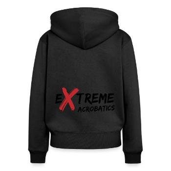 Extreme Acrobatics Gymnast Gymnastics Acrobat Acro - Frauen Premium Bio Zip Hoodie - Schwarz - Hinten - Julia (174cm)