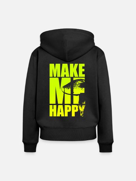 Pilze Pilzsammler - Frauen Premium Bio Zip Hoodie - Schwarz