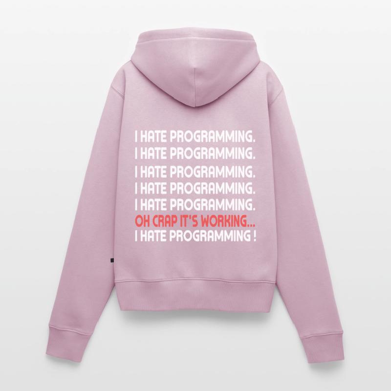 PC Programmieren Coden Programm Internet Computer Frauen Premium Bio Zip Hoodie