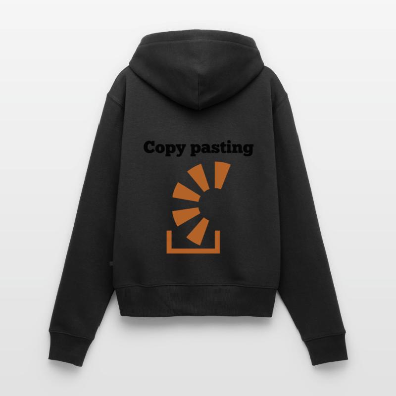 Copy Pasting Programming Coder Software Developer Frauen Premium Bio Zip Hoodie