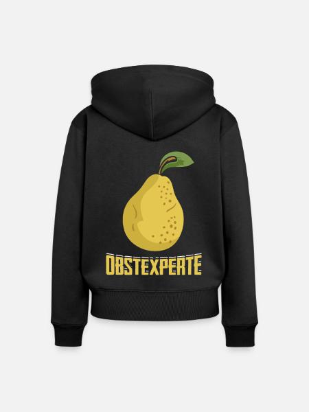 Obstexperte Geschenk Obstbauer - Frauen Premium Bio Zip Hoodie - 