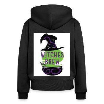 Witches Brew Graphic Homebrewing Winemaking Brewer - Frauen Premium Bio Zip Hoodie - Schwarz - Hinten - Julia (174cm)