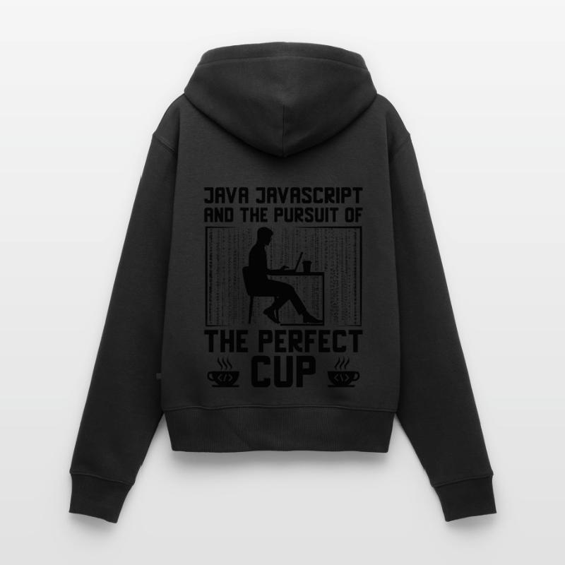 Café Codage Programmeur Codeur Développeur Nerd Coff Sweat à capuche zippé Premium bio Femme