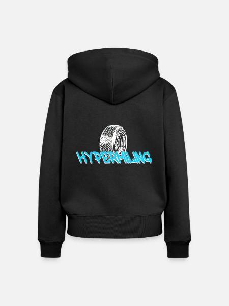Hypermiling - Frauen Premium Bio Zip Hoodie - Schwarz
