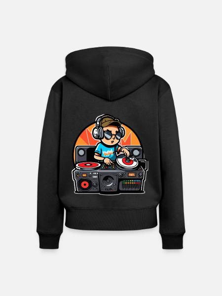 Salsa Heat - Frauen Premium Bio Zip Hoodie - Schwarz