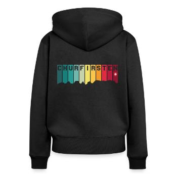 Sieben Churfirsten Toggenburg Switzerland Mountain Hiking - Women's Premium Organic Zip Hoodie - black - Back - Julia (174cm)