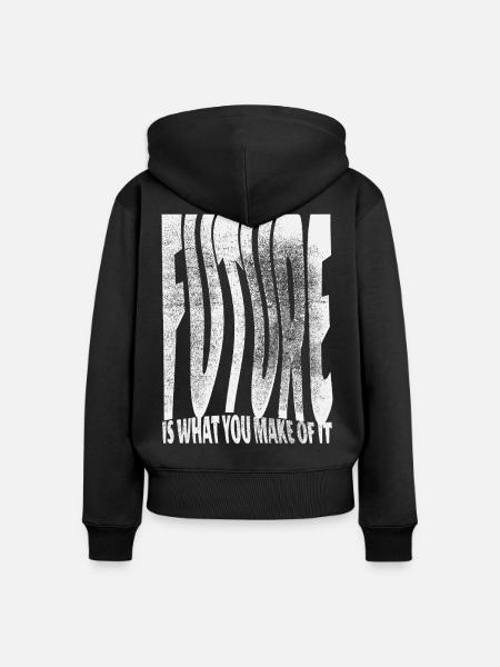 Future - Statement Piece - Frauen Premium Bio Zip Hoodie - Schwarz