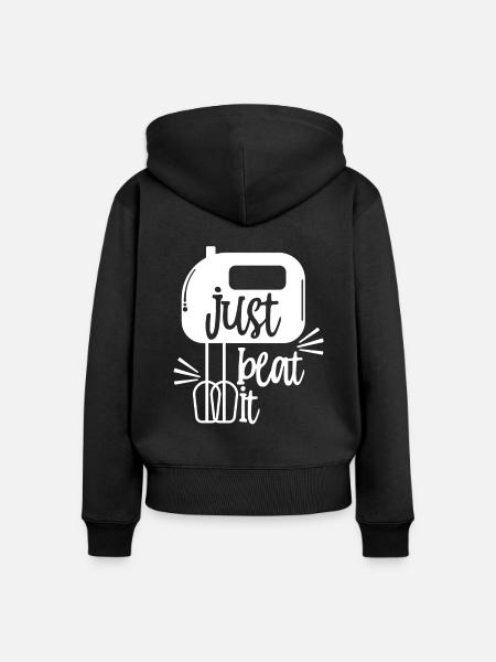 Küche - Frauen Premium Bio Zip Hoodie - Schwarz