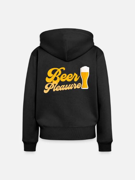 Bier Bierzelt - Frauen Premium Bio Zip Hoodie - Schwarz