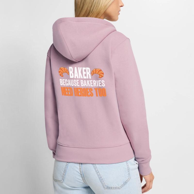 Baking Bread Bakery Bakery Bread Making Women's Premium Organic Zip Hoodie