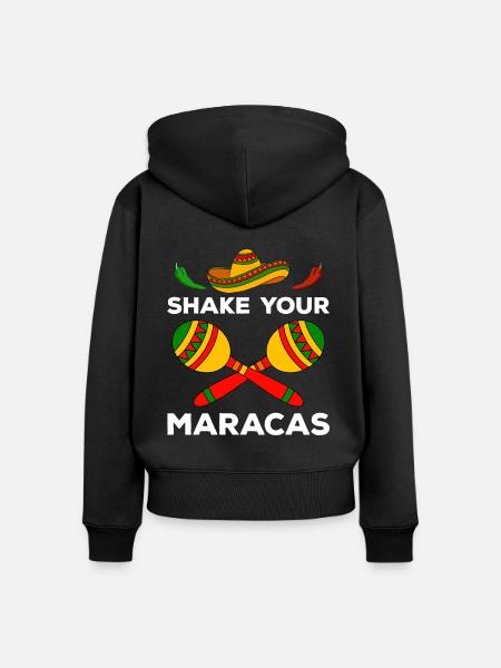 Cinco de Mayo - Frauen Premium Bio Zip Hoodie - Schwarz