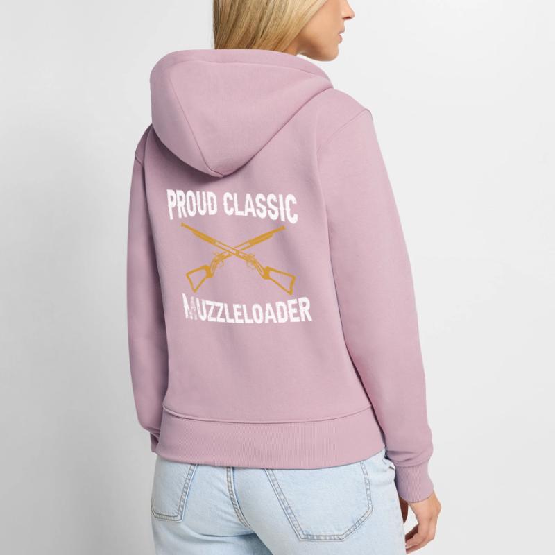 Vorderlader Muzzleloader Muzzle Loading Women's Premium Organic Zip Hoodie