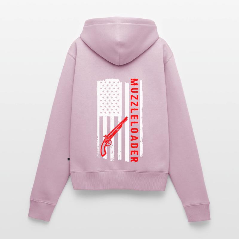 Vorderlader Muzzleloader Muzzle Loading Frauen Premium Bio Zip Hoodie