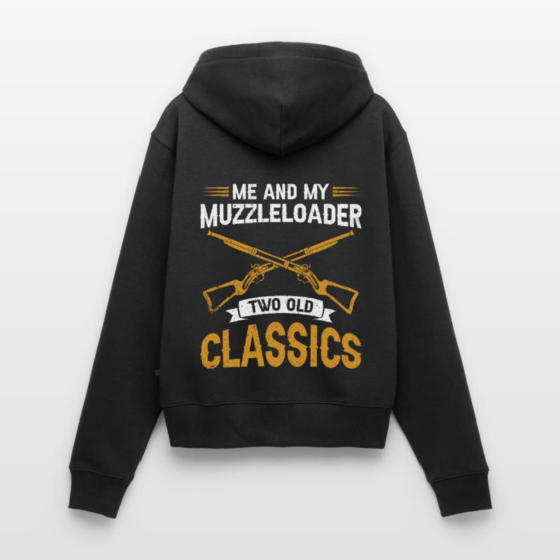 Vorderlader Muzzleloader Muzzle Loading Frauen Premium Bio Zip Hoodie