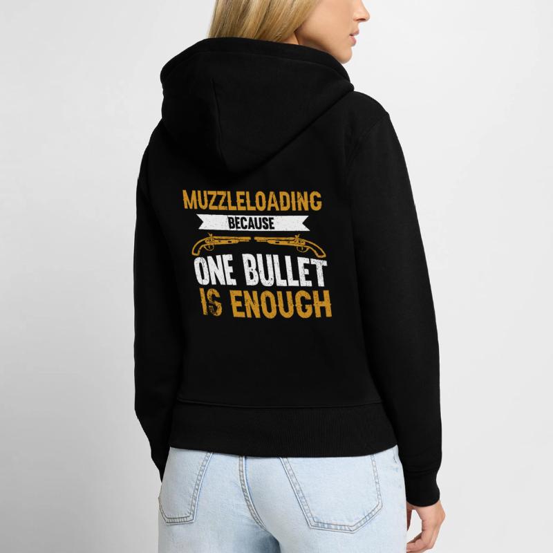 Vorderlader Muzzleloader Muzzle Loading Women's Premium Organic Zip Hoodie