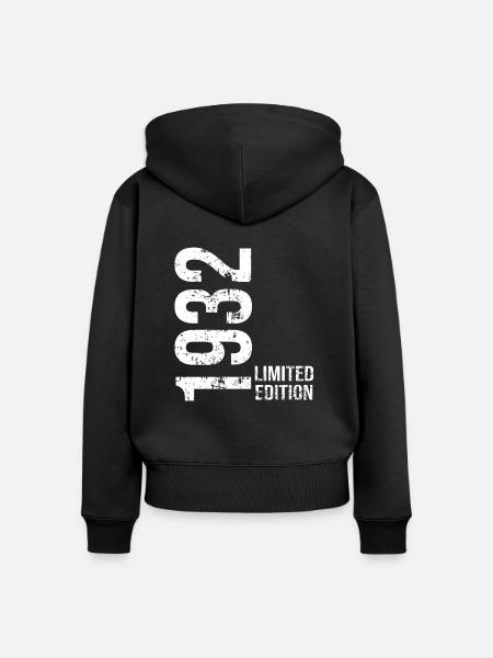 Limitierte Auflage von 1932 - Frauen Premium Bio Zip Hoodie - Schwarz