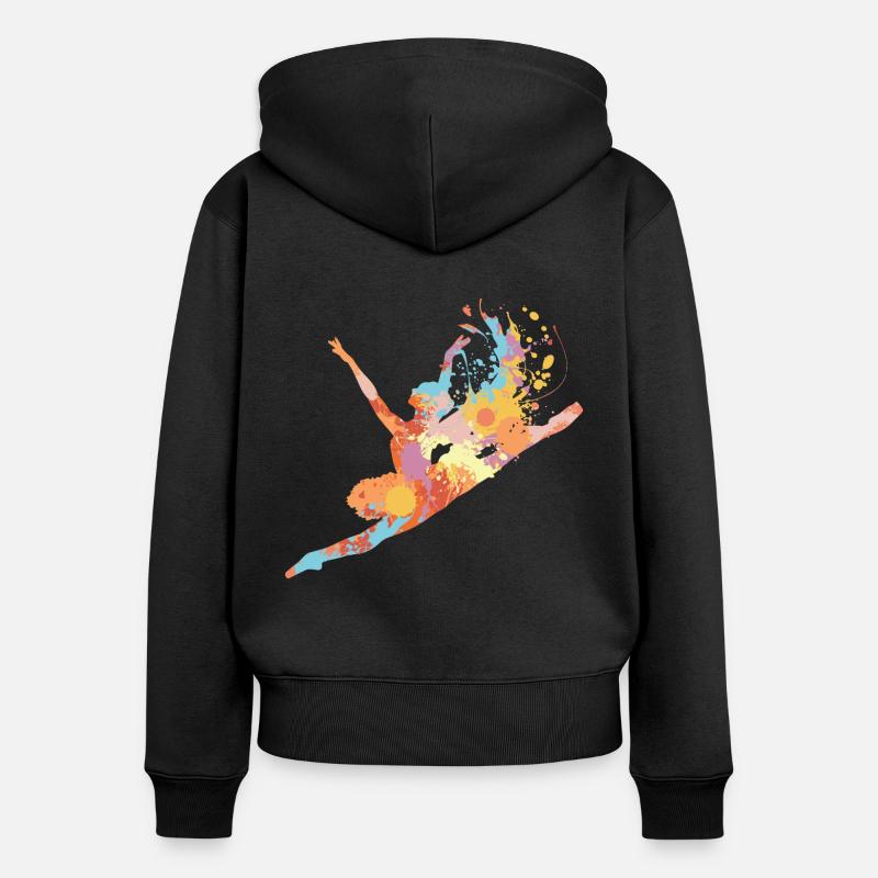 Danseur Danseur - Sweat à capuche zippé Premium bio Femme - noir