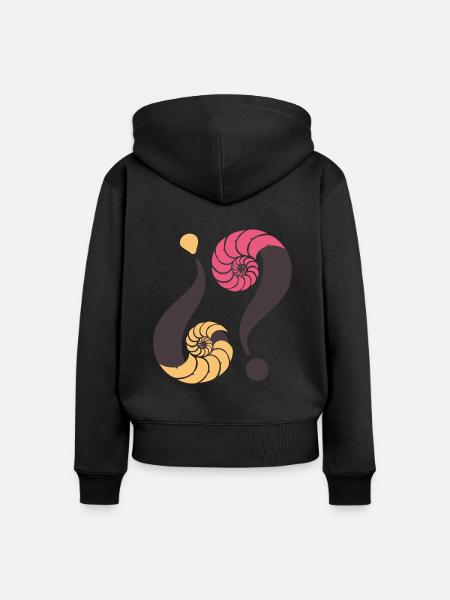 Unendliches Rätsel. 12 P3 - Frauen Premium Bio Zip Hoodie - Schwarz