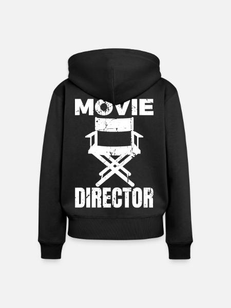 Regisseur - Frauen Premium Bio Zip Hoodie - Schwarz