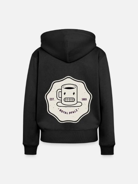 Royal Pfalz Estimated 1896 - Frauen Premium Bio Zip Hoodie - Schwarz