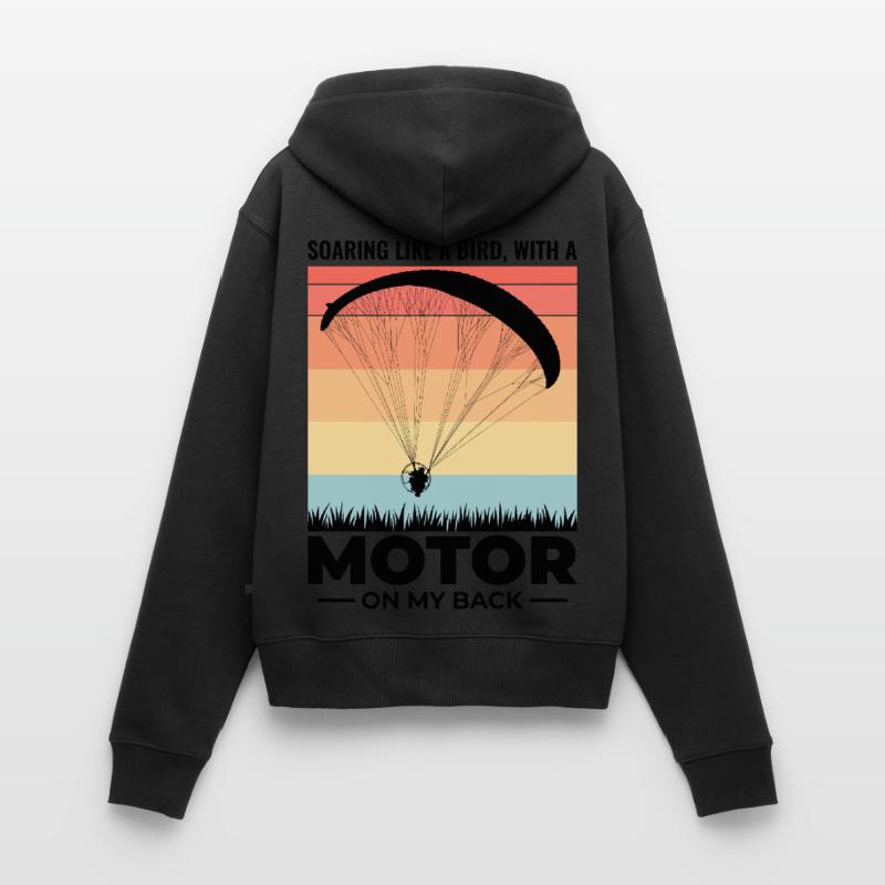 Paramotor Pilot Paramotoring Powered Paraglider Women's Premium Organic Zip Hoodie
